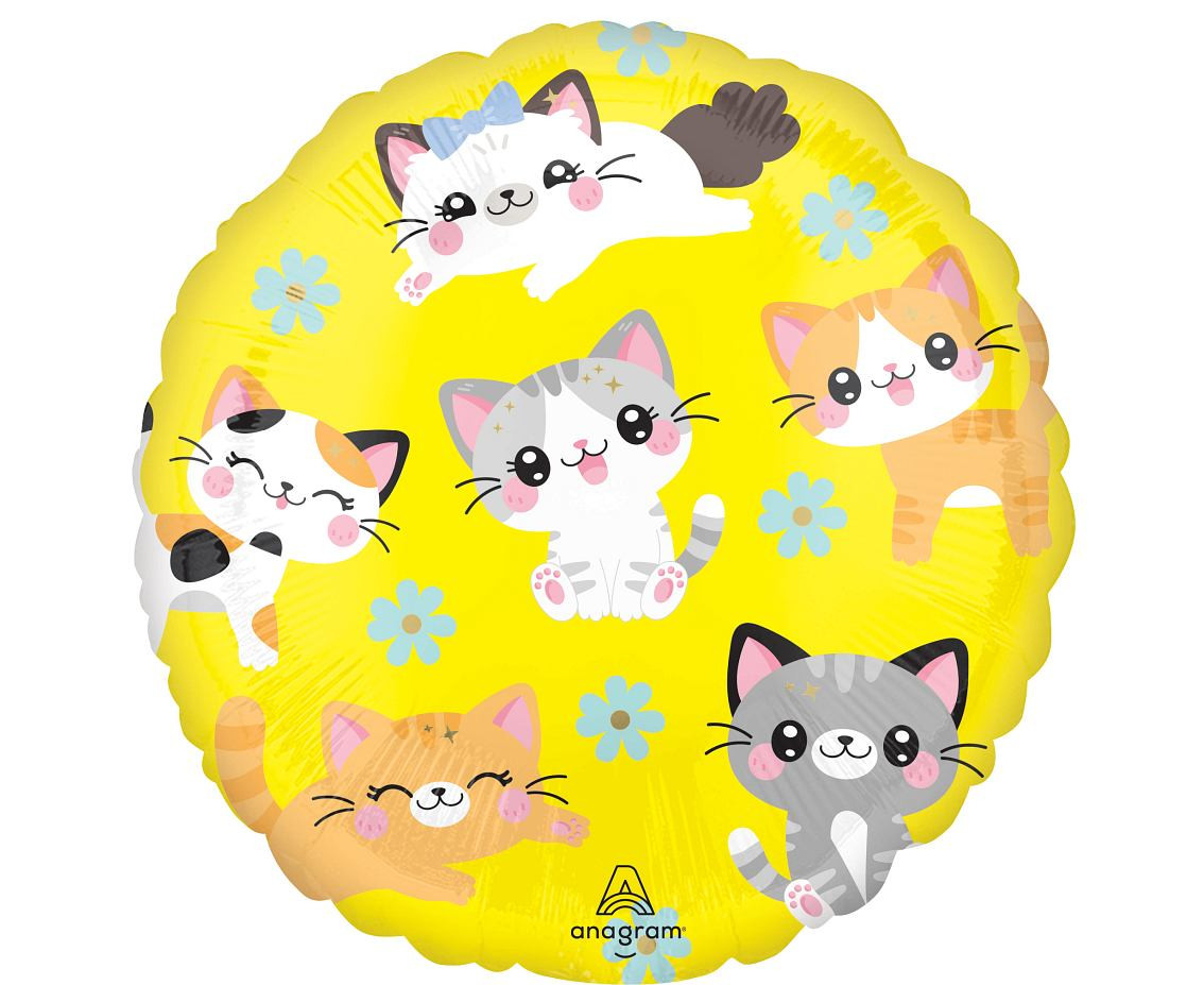 Standard HX Kawaii Kitty Foil Balloon EOL